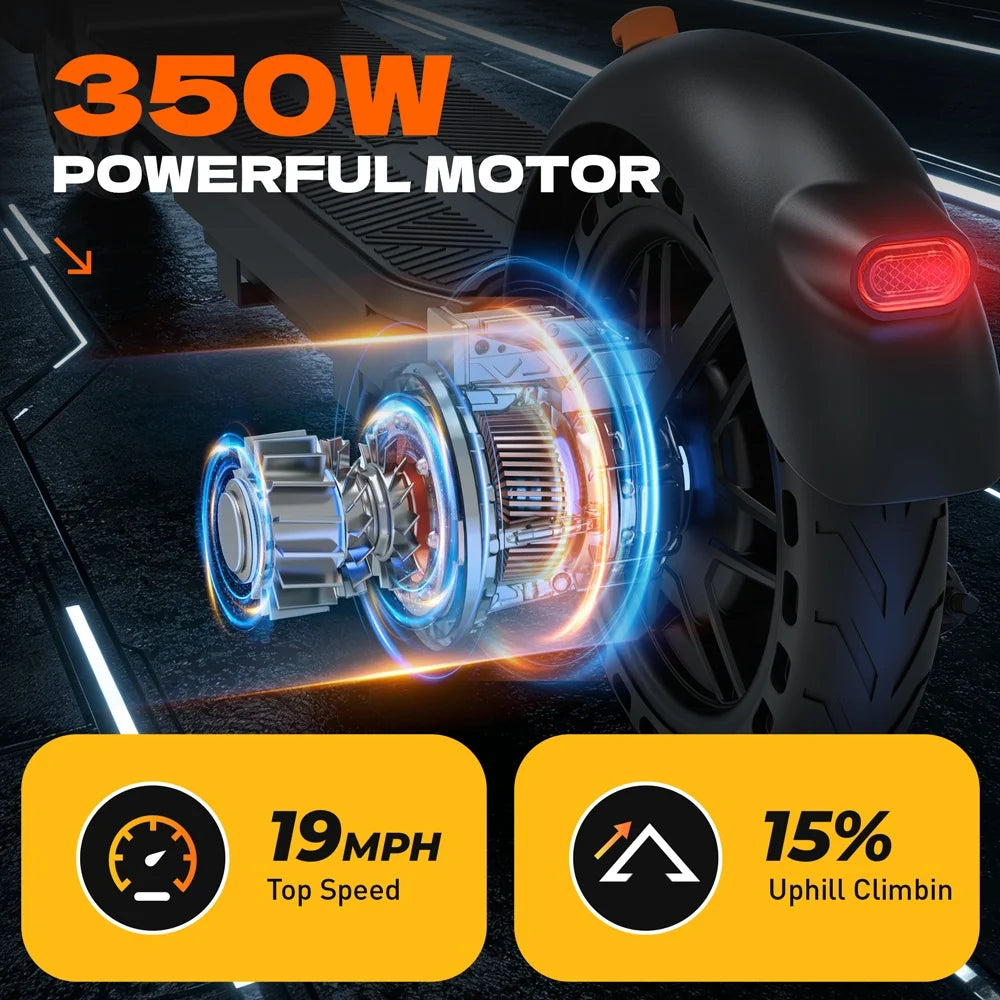 C8 Adult Electric Scooter 350W 19mph Max Speed 8.5 inch tire Foldable E Scooters 16 miles Max 36V 5.2AH US Stock Fast Delivery